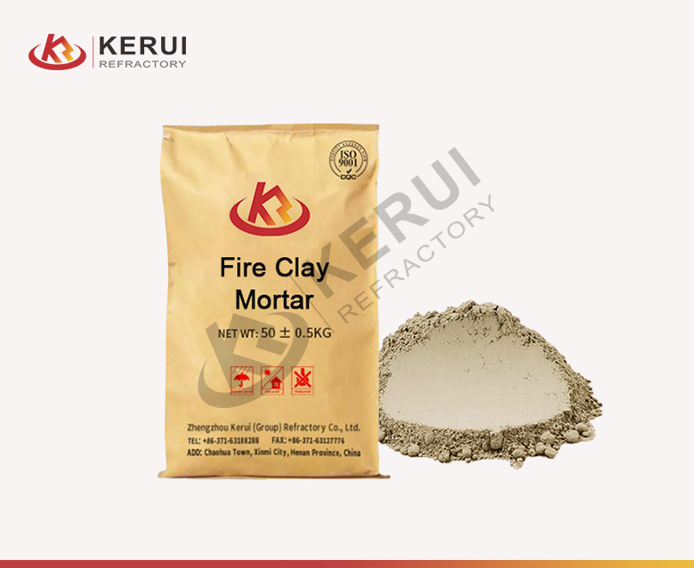 KERUI Monolithic Fireclay Mortar for Sale