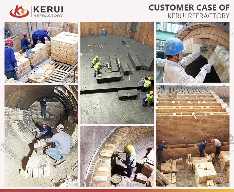 Installation of Kerui Refractory Brick